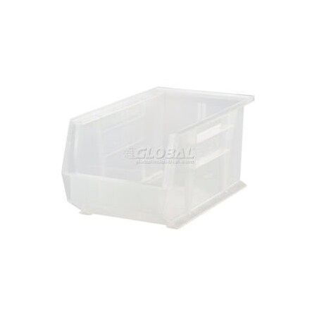 Quantum Storage Systems Hang & Stack Storage Bin, Clear, 12 PK QUS241CL